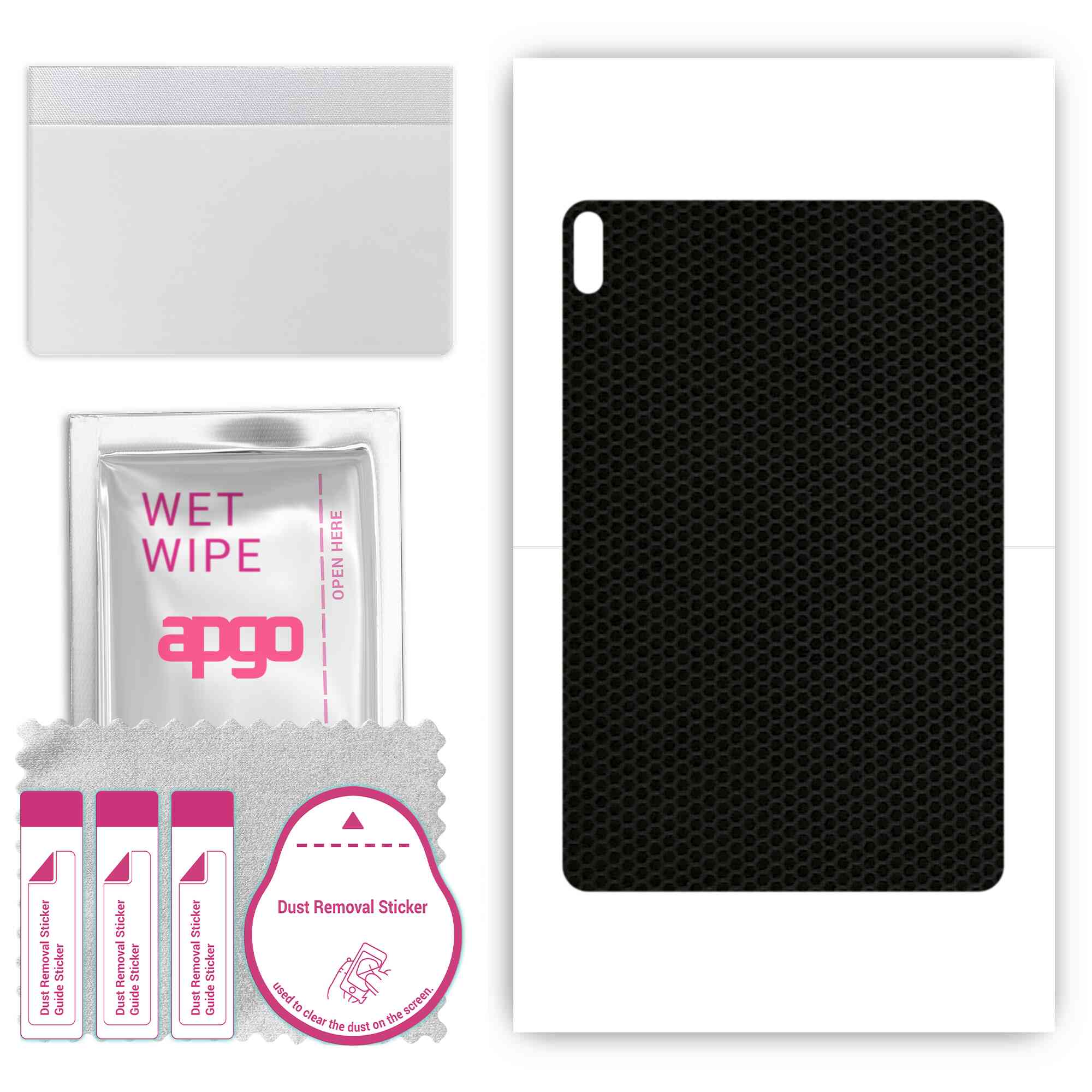 

apgo skin sticker film foil vinyl for the BACK compatible with Huawei MatePad Pro 10.8, scratch-resistant, easy to install - Matrix