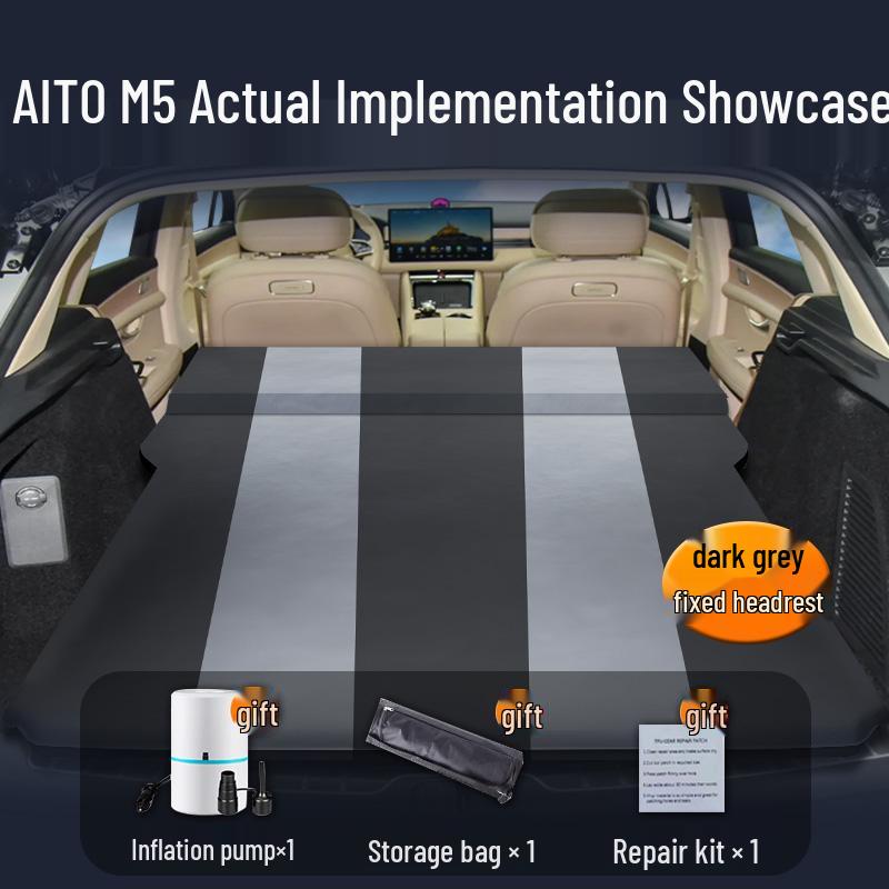 AITO M5 Autobett: Aufblasbare Rücksitzmatratze & Kofferraum-Schlafmatte