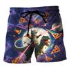 Funny 3D Printing Dinosaur Beach Shorts For Men Street Drawstring Swimming Trunks Kids Summer Animal Pattern Surfboard Shorts