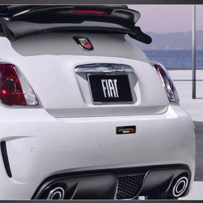 1Pc Car Metal Emblem Sticker Auto Trunk Decorate Decal Accessories For Abarth 500 Pulse Panda Tipo Strada 600 500L Mobi Doblo
