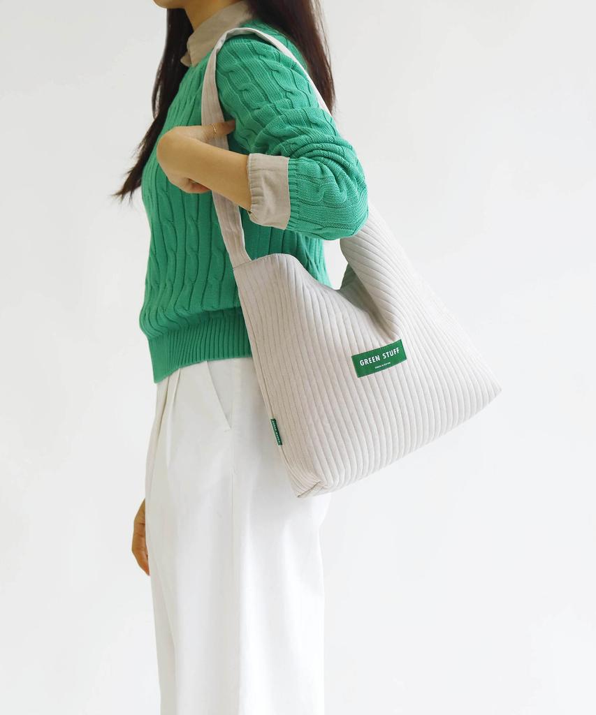 Green Stuff Simple Shopper Bag 62 Soft Quilted - Soy Beige