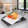 304 Stainless Steel Perforated Steaming Tray