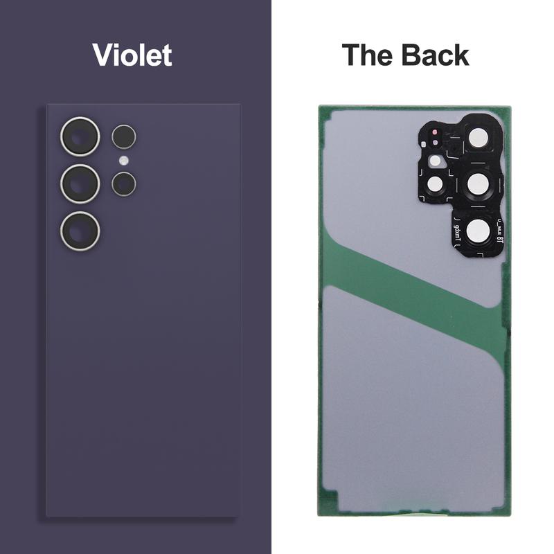 Back Housing Battery Cover For Samsung Galaxy S24 Ultra S928B S928U S928W Back Rear Lid Glass Replacement with Camera Lens