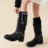 Lace Ruffle Stockings College Style Warm Socks Fashion Long Socks  Autumn Winter