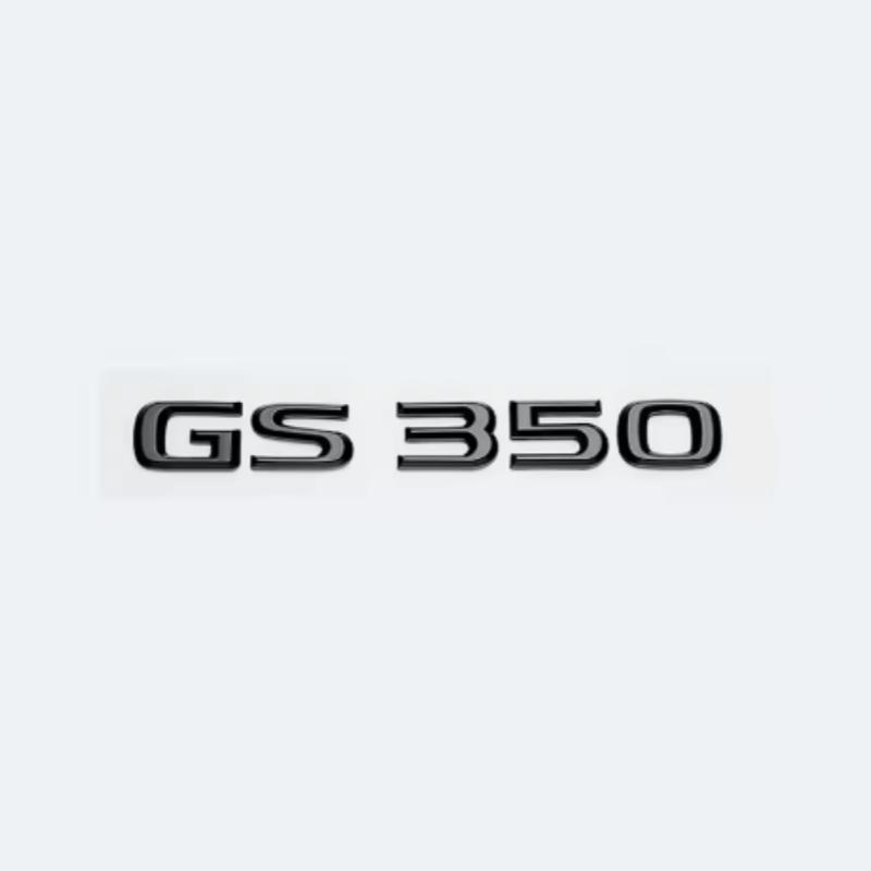 Pro Lexus GS200t GS250 GS300 GS350 GS430 GS460 GS450h HYBRID Logo zadního kufru Lesklá černá Znak ABS Dopis o modernizaci