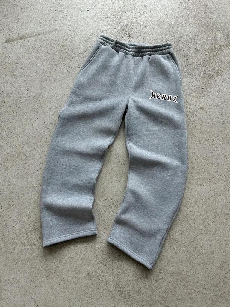 Men's Trendy Hooded Letter Two-Piece Set - Autumn/Winter Casual Fashion