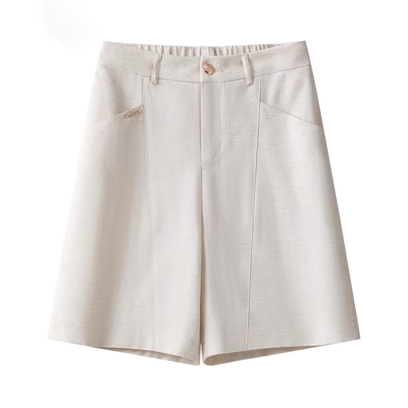 

Женские розовые дышащие летние 2024 высококачественные шорты прямого кроя L (105-115 jin) белый