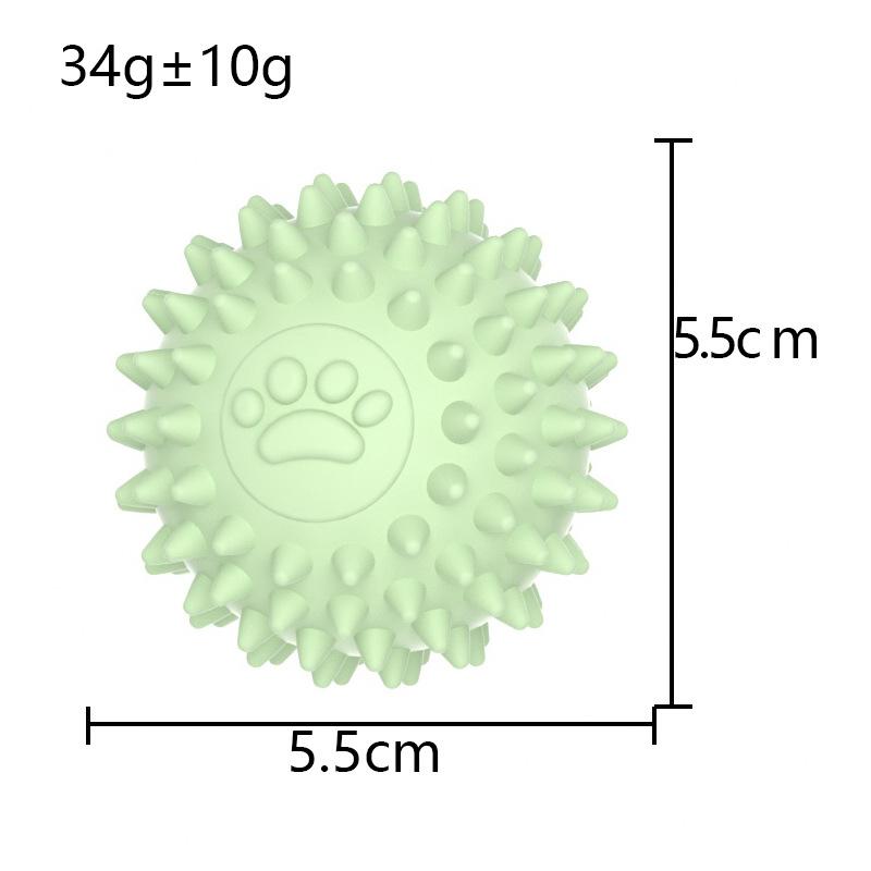 Pet Dog Toy Ball Solid Bite-Resistant Chewing Indestructible Bouncing Ball Dog Rubber Training Interactive Game Teething Ball