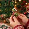 Christmas Holiday Gift Box Dinosaur Advent Calendar, 24Pcs Acrylic Ornament Set with Cute Ornaments Collection Dino Figures, Countdown Box,