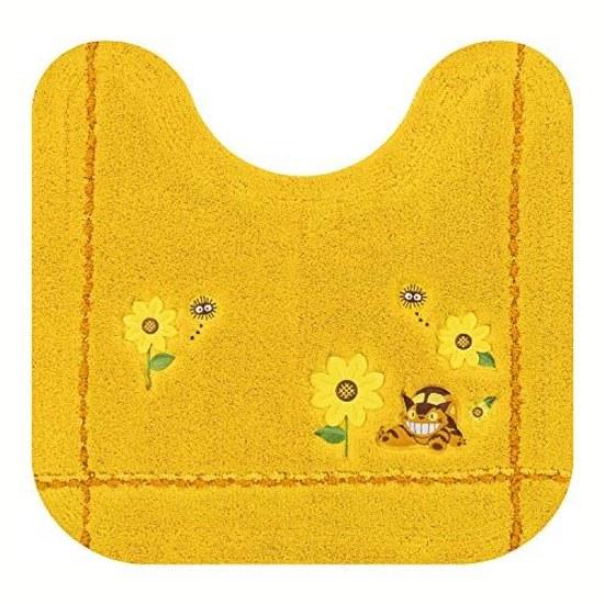 Senko Tonari No Totoro Flower Bus Stop Toilet Mat Approximately 5860cm Yellow Character Nekobus Ghibli 19752