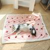 Cherry Pattern Fluffy Pet Blanket Soft Pet Sofa Blanket Cat Cape Doghouse Mat Autumn
