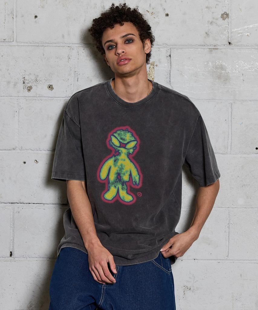 HOODHOOD Fever Alien Short Sleeve T-Shirt Charcoal