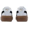 PUMA BASKET PLATFORM L Women Full Grain Leather Vintage Wear-resistant Platform Low-top Skate Shoes White 394369-01