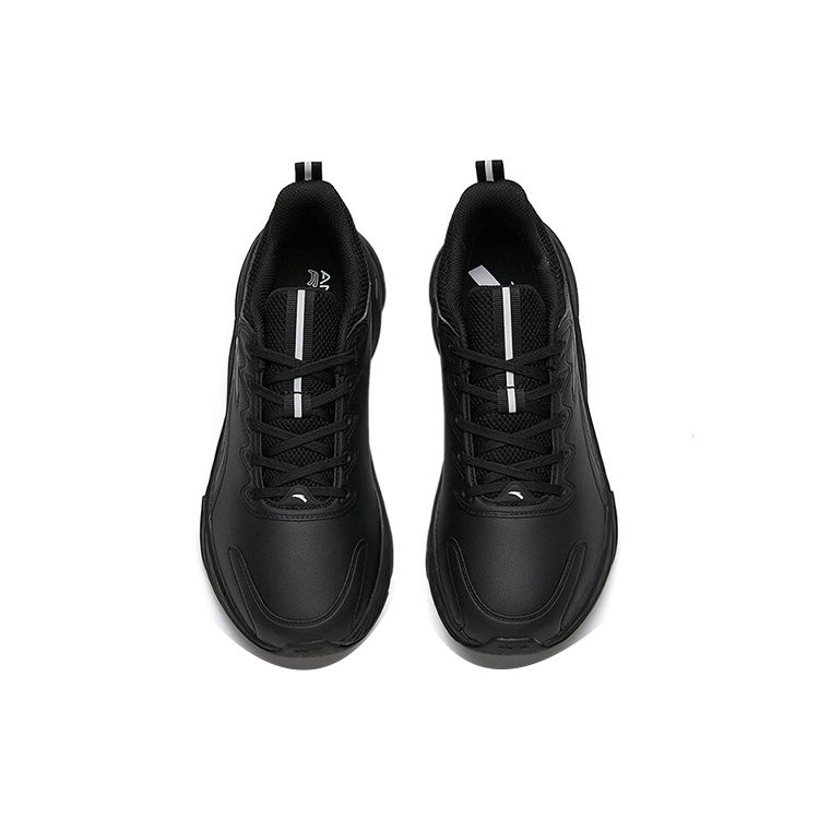 Anta Comfortable Shock Absorbing Non-Slip Durable Low-Top Running Shoes Men Sneaker Black 112145523-13