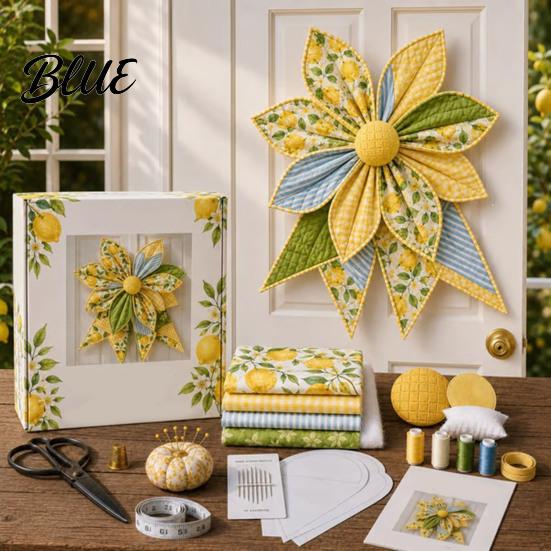 Kit de Couture pour la Fabrication d'Accessoires pour Cheveux Grand Nœud Patchwork Kit de Couture DIY Ensemble de Fournitures en Tissu Matériaux de Décoration faits à la Main Pack de Matériaux Décoratifs pour