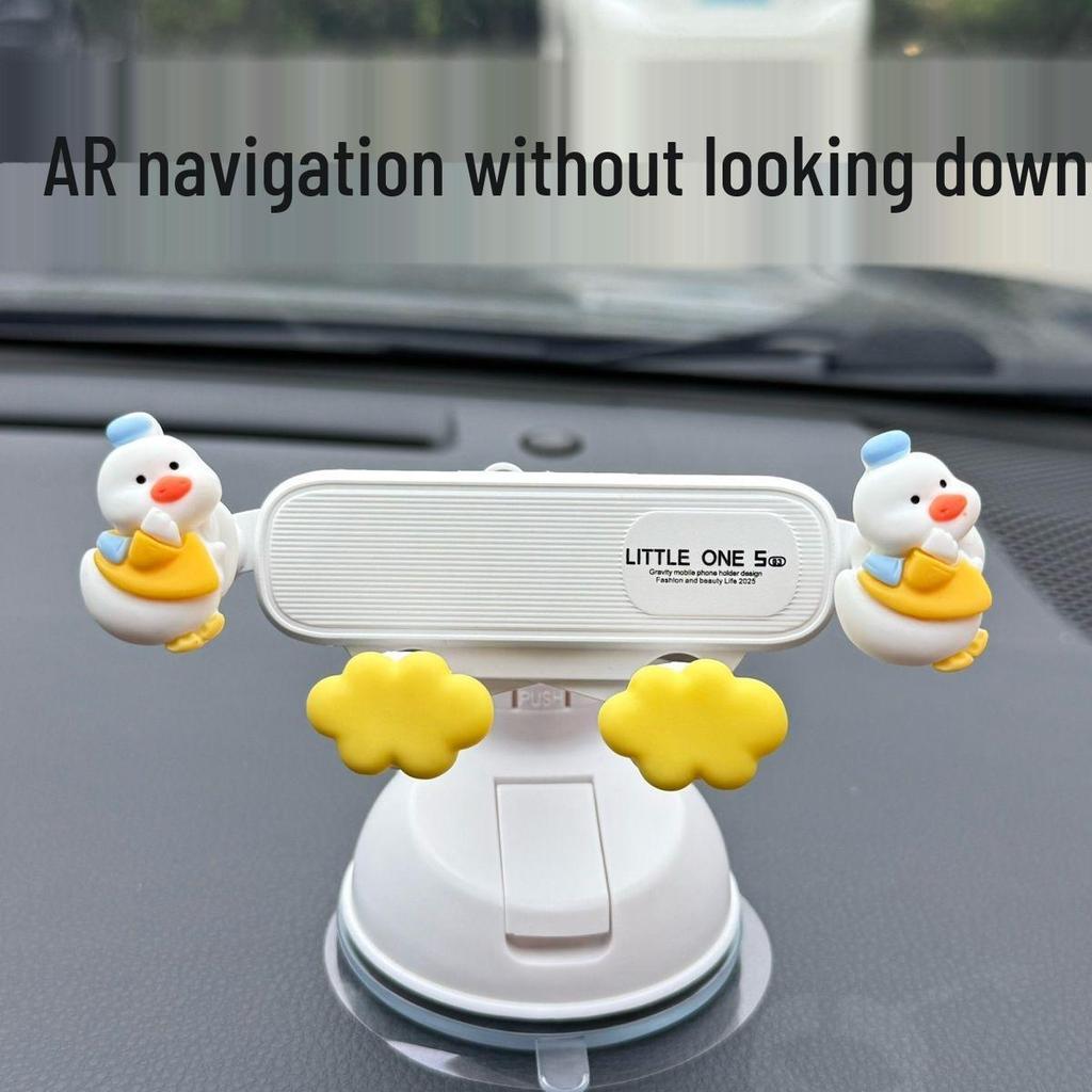 2025 Universal Dashboard Cartoon Car Phone Holder for Female Drivers
