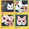 PARAOR 16PCS DIY White Masquerade Mask Paintable Paper Mache Mask White Half Face Masks for Mardi Gras Cosplay Masquerade Dance Party Halloween