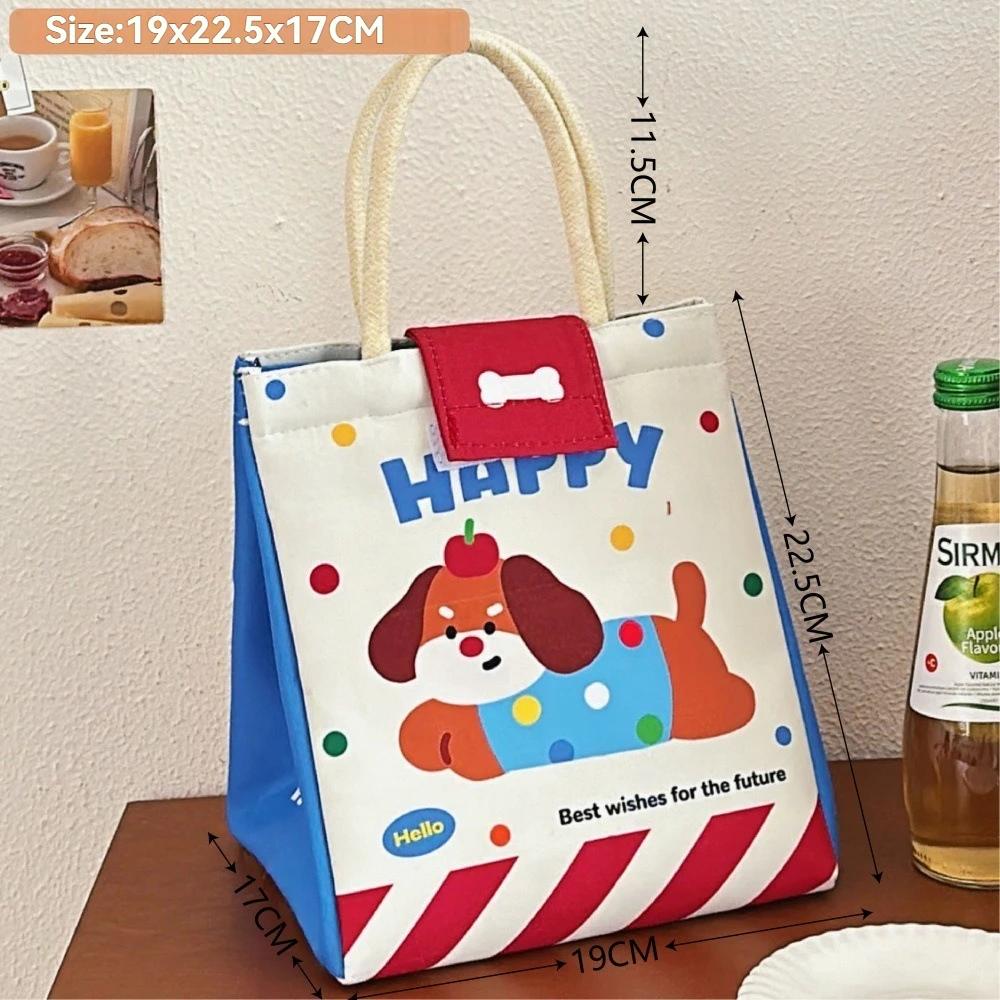 Lunch Tote Bag Student Hand-Held Aluminum Foil Insulated Lunch Box Bento Bag Large Capacity Lunch Box Tote Bag