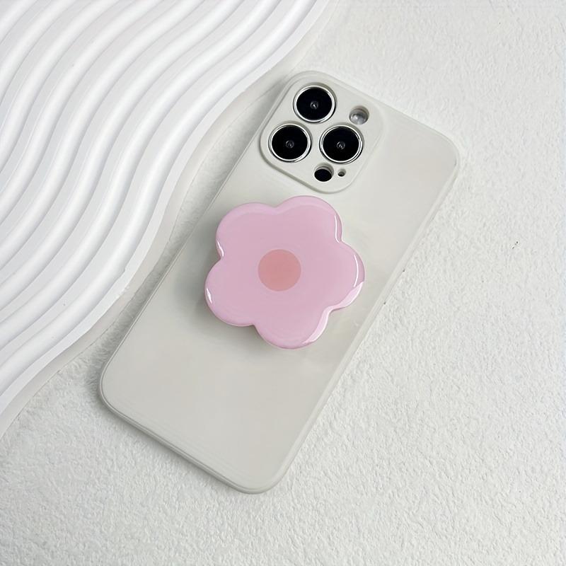 Clear Flower Folding Expandable Mobile Phone Grip Holder Socket Pocket Support For IPhone 16 Finger Ring Griptok Expanding Stand