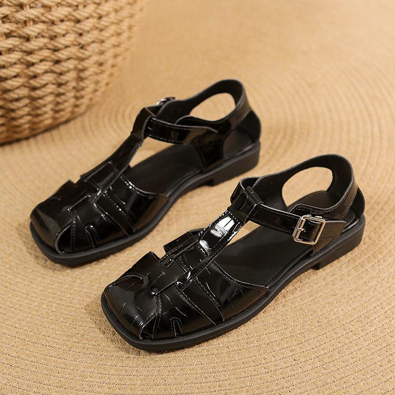 

Мода 2025 Новые Летние Балетки Квадратный Носок Плиссированные Женские Сандалии Классические Слингбэки Повседневные Женские Шлепанцы Вечерние Женские Сандалии 37 чёрный