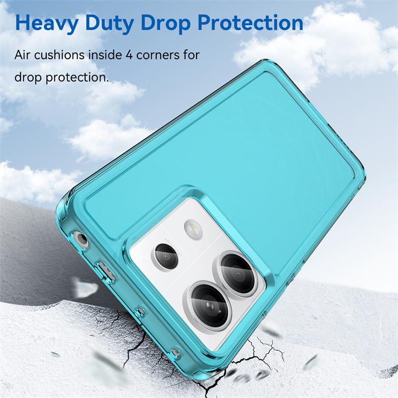 Transparent Candy Silicone TPU Case for Xiaomi Redmi Note 13 Pro 5G 12 Pro+ Protective Cover Shockproof Clear Texture Fashion Cover