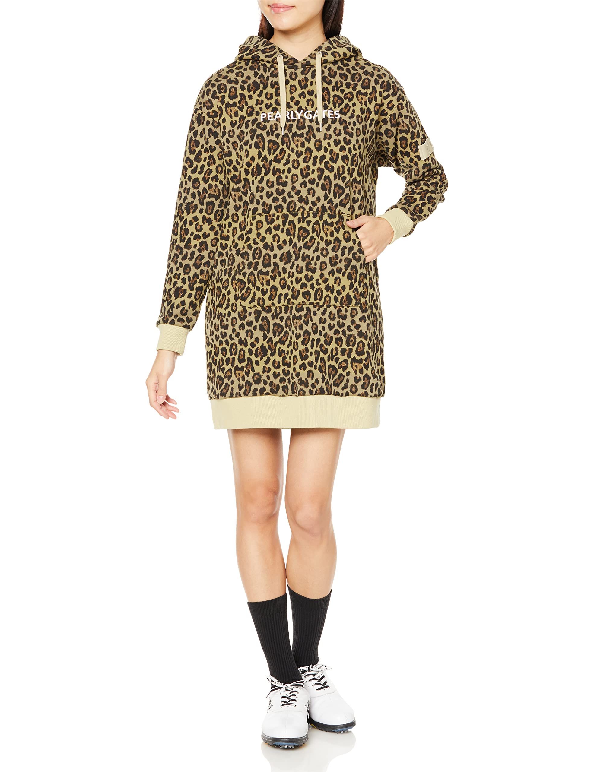 

Long Sleeve Dress Fleece Shadow Border Leopard Pattern 1 [Pearly Gates] Women s 30/10 / 055-2224004 051_Leopard [M]