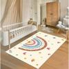 Bunte Regenbogen-Bodenmatten Geeignet für Kinderzimmer Weiche Matten Sternmuster Perfekt für Kindertagesstätten oder Spielzimmer Heimdekoration