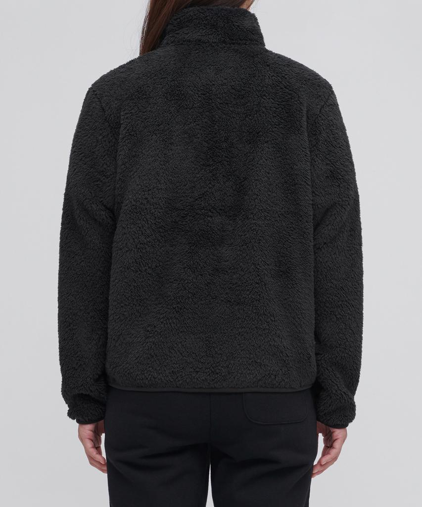 Musinsa Standard Woman Women'S Shaggy Fleece Zip-Up Jacket [Black]