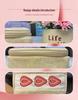 Women's Plush Embroidered Strawberry Cosmetic Bag - High Capacity & Quality