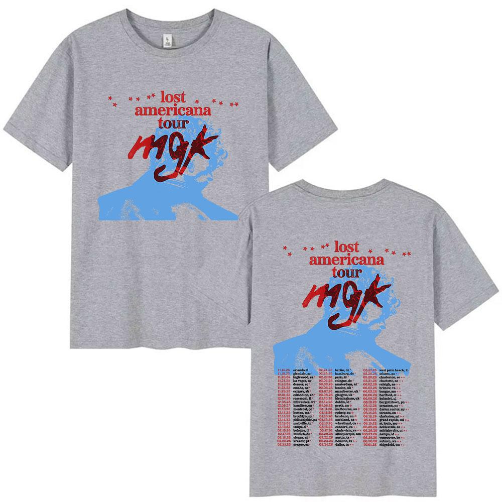 Limited Rap Machine Gun Kelly Tour New Album TShirt Mans Clothing MGK Lost Hip Hop Gothic Short Sleeve T Shirt Streetwear