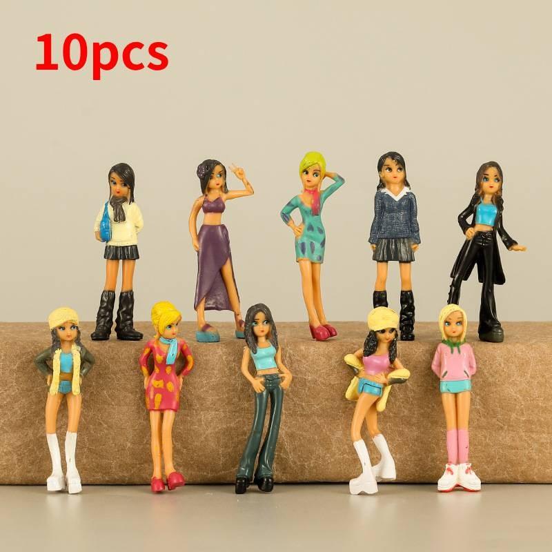 

10pcs Girl Sexy Figure Model Toy Girl Children Micro Landscape Decoration Doll