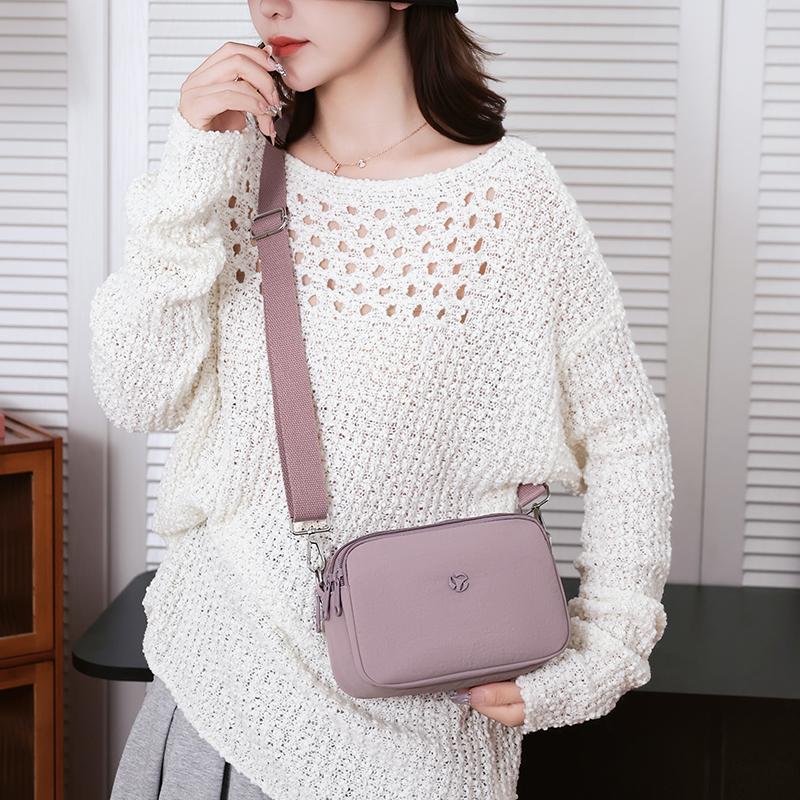 Damentasche Mehrfachtaschen Nylon-Tasche Muttertasche Einfarbig Umhängetasche Crossbody-Tasche