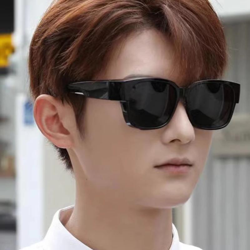 Non-polarized Men Women Vintage Square Sunglasses Unisex Wear Over Eyewear Outdoor Travel Fit Over Sun Glasses for Sports