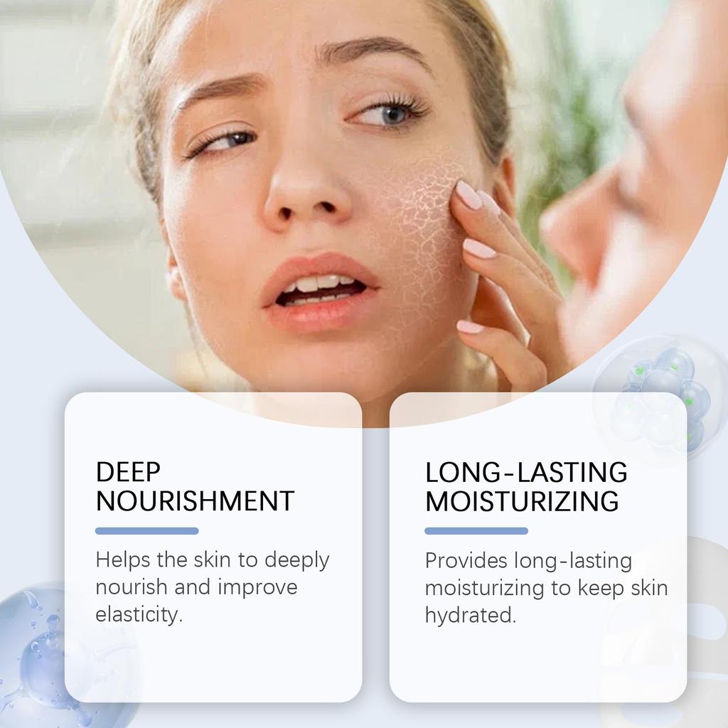 Tiefenwirksame Collagen-Faltenlifting-Maske Collagen-Maske Bio-Collagen-Gesichtsmaske Collagen-Filme Tief feuchtigkeitsspendende, straffende Hydrogel-Maske für die Nacht 4 Stück/Box 1 ml