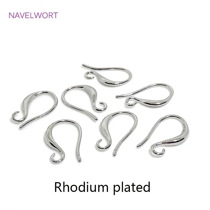 Zubehör für die Ohrringherstellung 14K Goldplattierte Ohrhaken Messing Metall Ohrdraht DIY Mode Schmuckherstellung Zubehör Großhandel