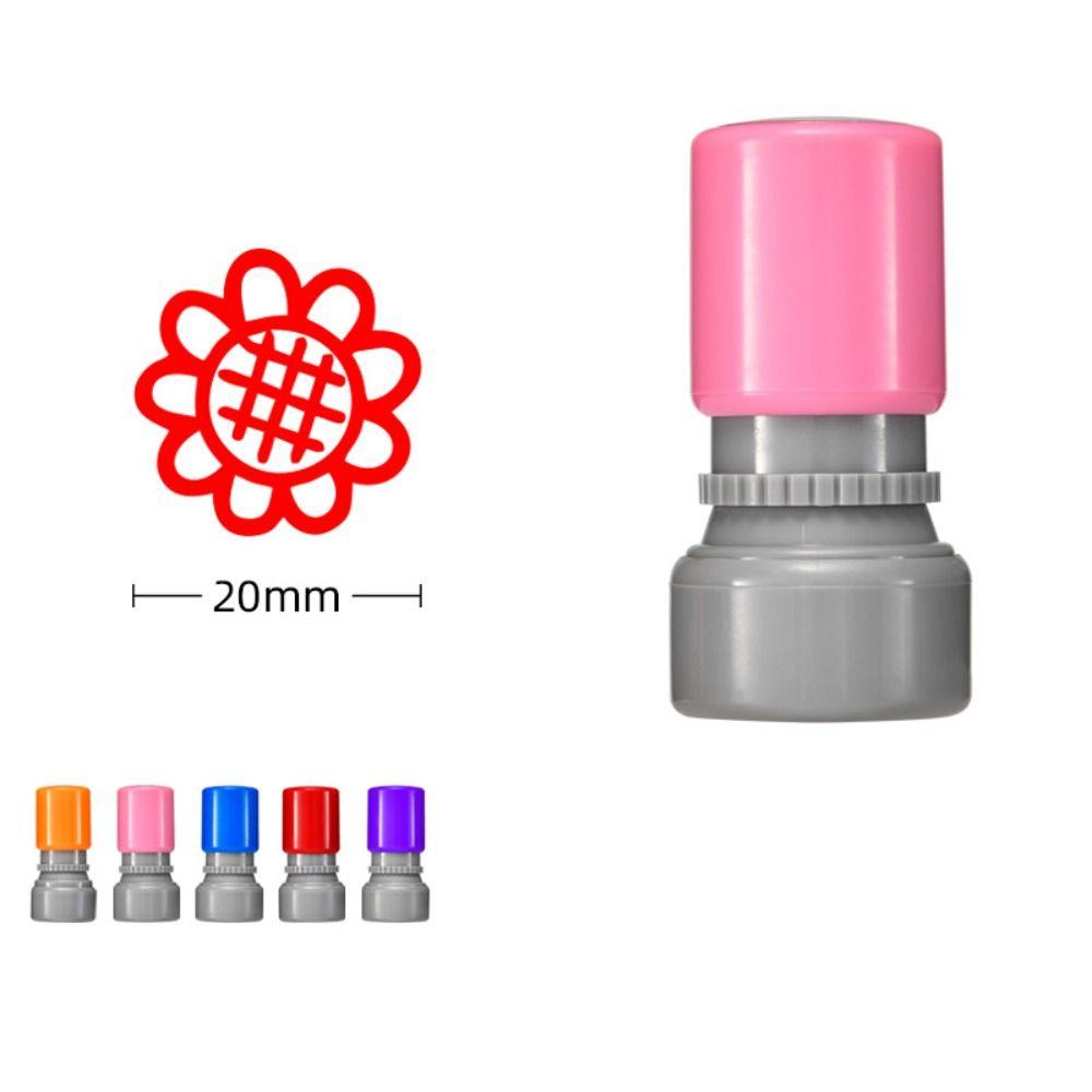 DIY Drawing Toy Star Grading Stamp Self Inking Teacher Review Stamp Rewards Flower Stamp  School
