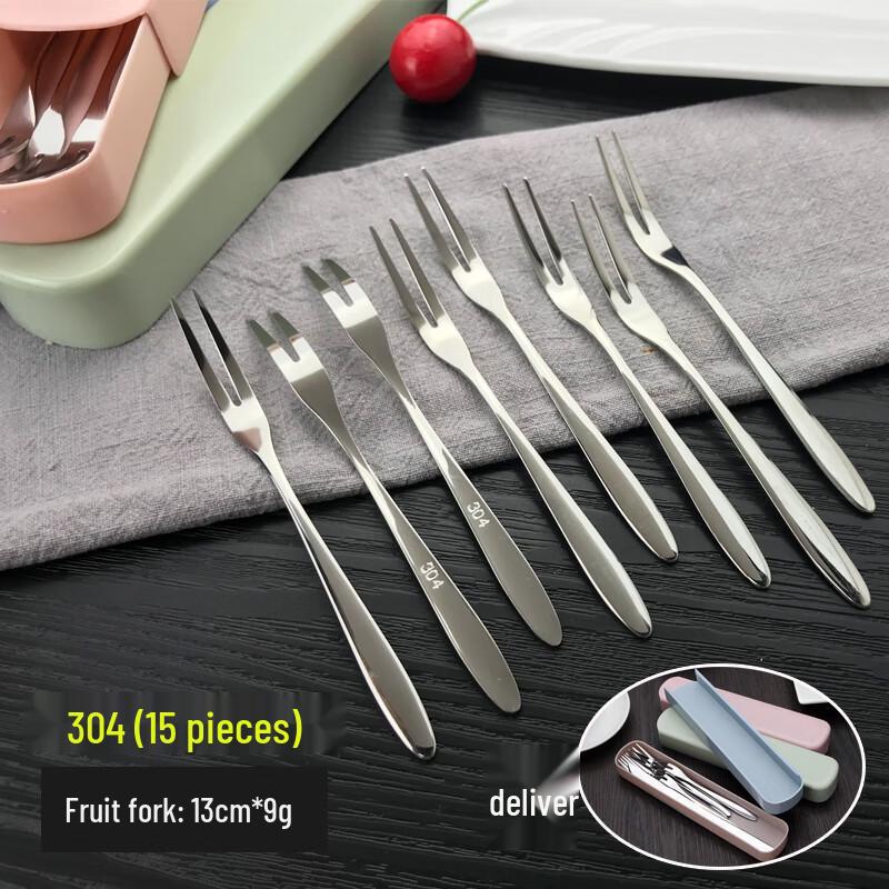 Zhaoran 304 Stainless Steel Fruit Fork Set