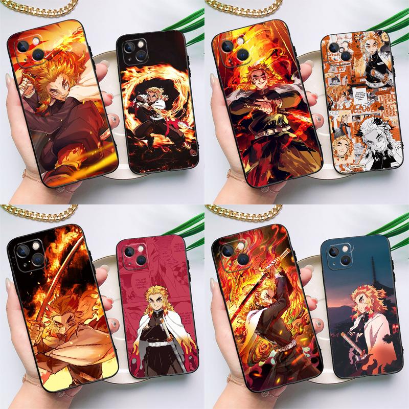 

Чехол для телефона Kyojuro Rengoku для iPhone 14 Pro Max 11 13 12 Mini X XR XS Max SE 2020 7 8 Plus Cover Capa