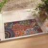 Tappeto Piccolo Stile Etnico Vintage Bohemien Ingresso Antiscivolo Tappetino per Porta Anti Polvere Tappeto per Divano Sedia Stanza Comodino Decorazione per la Casa