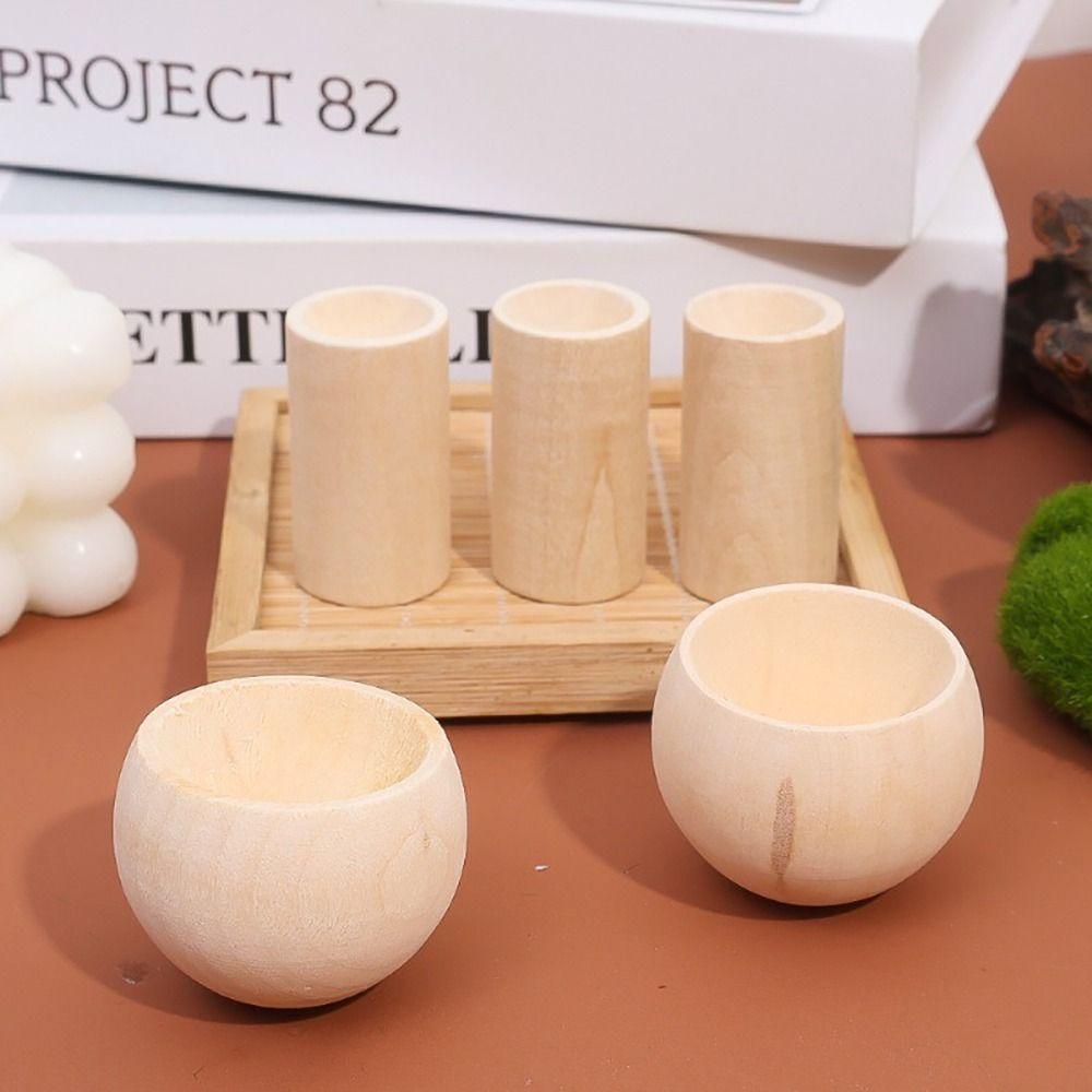 4Pcs Wooden Essential Oil Diffuser Refreshing Sleep Long-lasting Floral Aromatherapy Inhaler Slowly Volatile