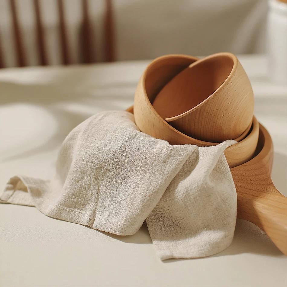 10PCS Table Napkins,40X40cmCotton and Linen Blending Kitchen Tableware Towel,Soft Cloth,Washable and Reusable