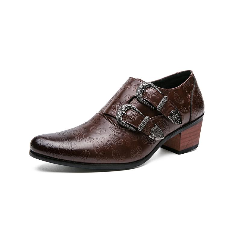 Spring Men's Wedding Shoes Leather Shoes Men's Formal Shoes Italian Casual Leather Dress Shoes Fashionable High-Quality Outdoor