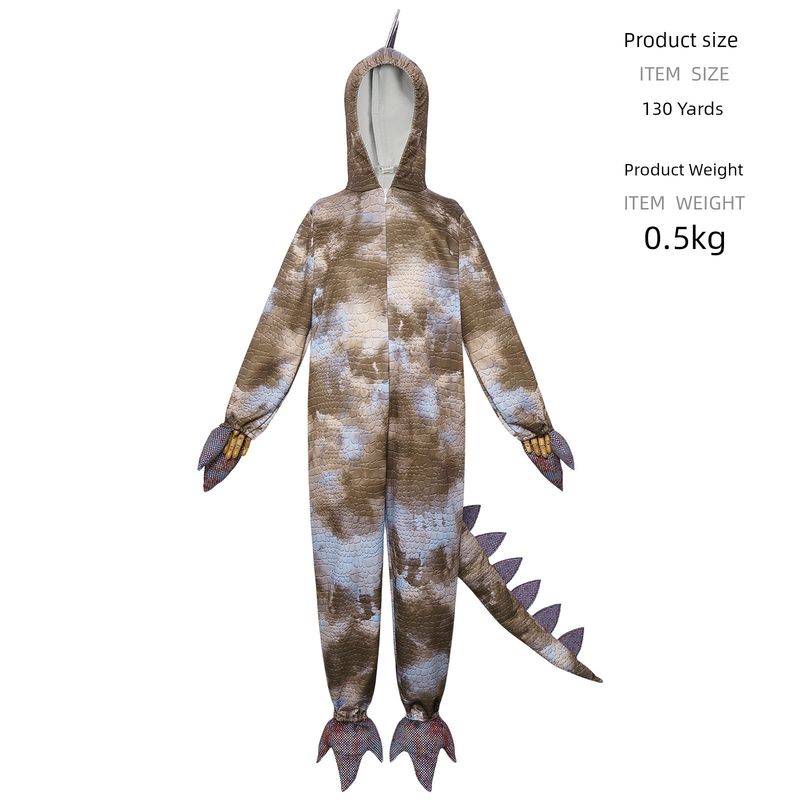 Cross-Border Foreign Trade Dinosaur Cosplay Costumes Halloween Dinosaur Party Cosplay Two-Dimensional Stage Performance Costumes Tyrannosaurus rex 140