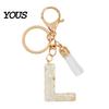 Key Holder For Backpack Keychain Pendant, Letter A-Z Charm with Tassel, Alphabet Initial Metal Keyring for Handbag Bag Pendant