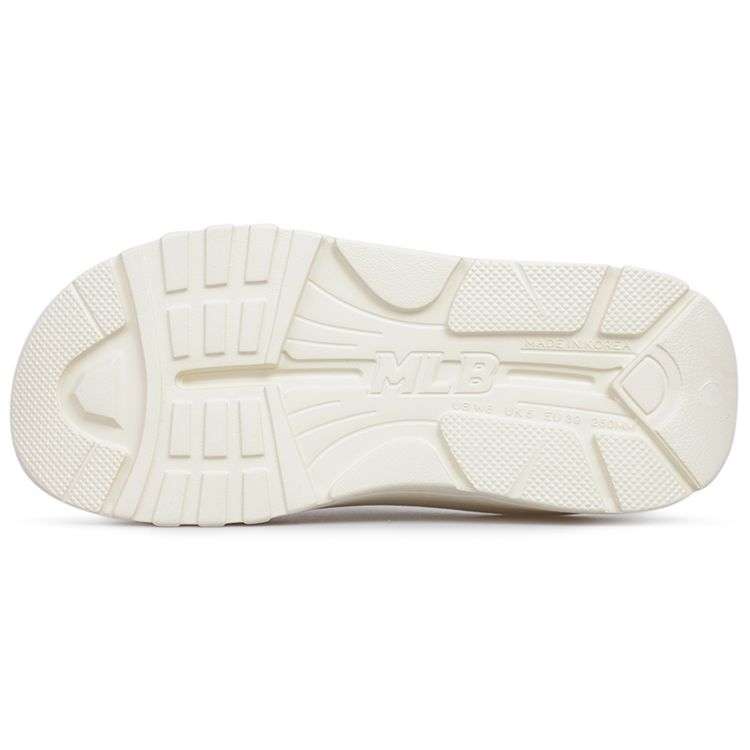 MLB Slipper Chunky New York Yankees Casual Thick Sole Non-Slip Slide Sandals Unisex Footwear Off-White 32SHHP111-50I