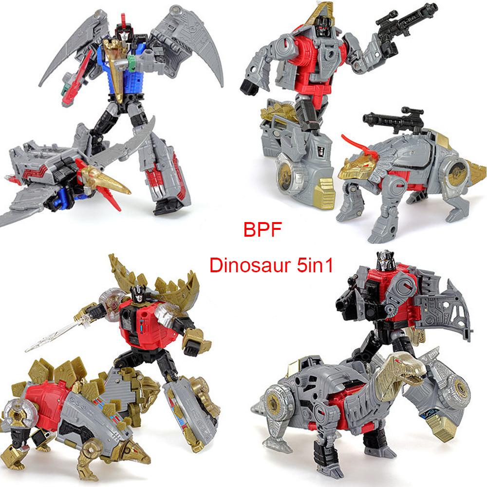 Dinosaur Transformation Toys Dinoking Combination Deformation Grimlock Swoop Sludge Slag Snarl Model Robot IN STOCK BPF 5IN1 G1 Play Entertaining Safe