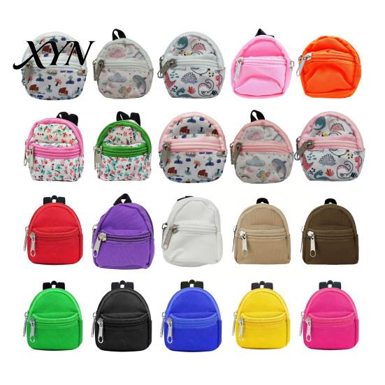 Compact Earphone Case Mini Backpack Coin Purse, Scratch Resistant Zippered Compartment Keychain Pouch Bag, Waterproof Oxford Cloth Decorative Bag