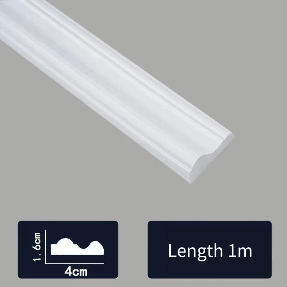 1m/3m Rolle Selbstklebende PVC Dekoleiste Flexibel Biegsam für Wände Böden Schränke DIY Fotorahmen Heimdekoration