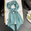 Simulated Silk Scarf, High-end Women's Headband, Decorative Scarf, Streamer, Fresh Color Matching, Rhombus Small Scarf, Headband.