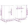 VidaXL Armoires murales 2 pcs sonoma gris 69,5x34x90 cm 3195641